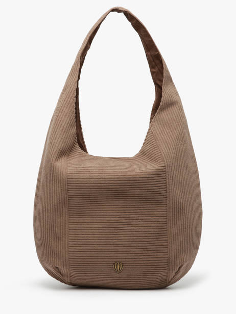 Shoulder Bag Velours Le voyage en panier Brown velours AHP243