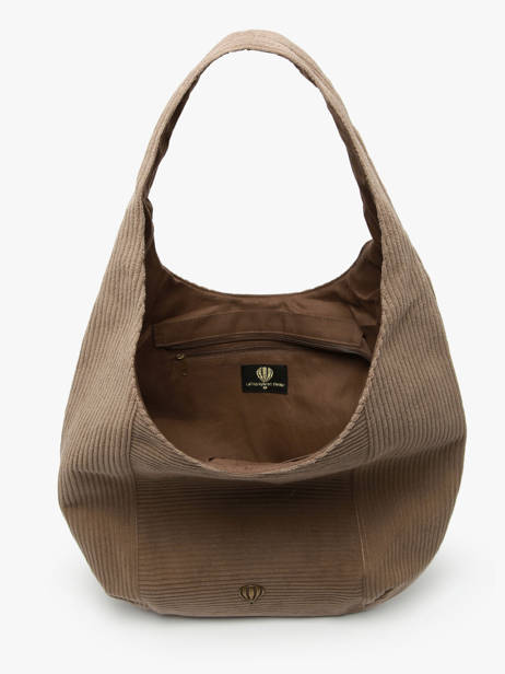 Shoulder Bag Velours Le voyage en panier Brown velours AHP243 other view 3