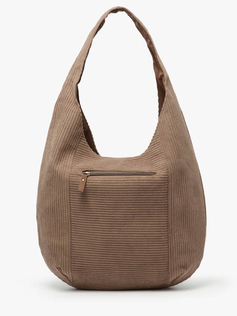 Shoulder Bag Velours Le voyage en panier Brown velours AHP243 other view 4