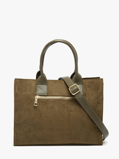 A4 Size Satchel Stud David jones Green stud CM7868 other view 4