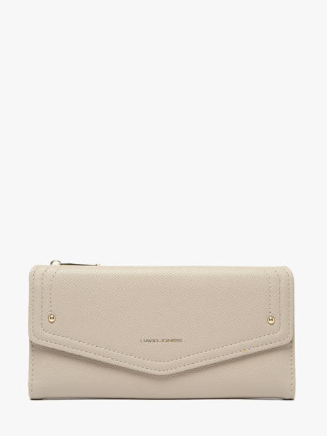 Wallet David jones Beige saffiano P164