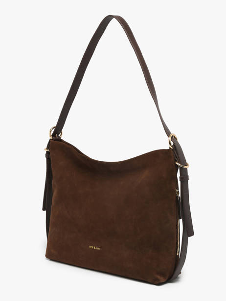 Suede Moreen Shoulder Bag Nat et nin Brown vintage MOREEN other view 2