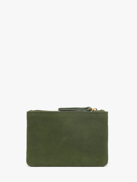 Wallet Leather Nat et nin Green vintage SOLY other view 3