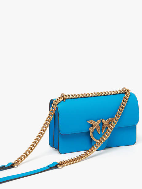 Sac Bandoulière Love Bag Icon Cuir Pinko Bleu love bag icon A0F1 vue secondaire 1