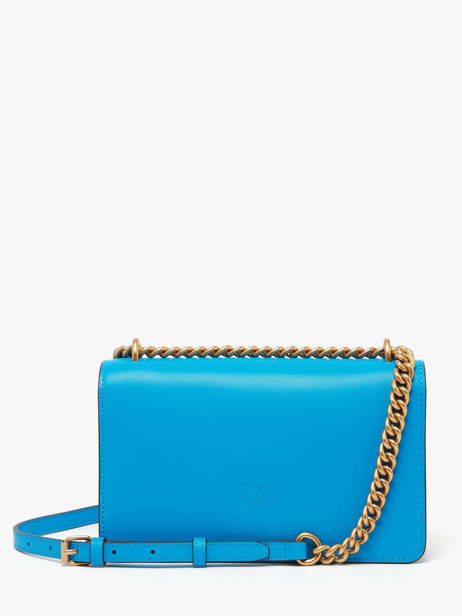 Sac Bandoulière Love Bag Icon Cuir Pinko Bleu love bag icon A0F1 vue secondaire 3