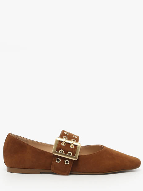 Ballerinas With Straps In Leather Steve madden Brown women 11004770