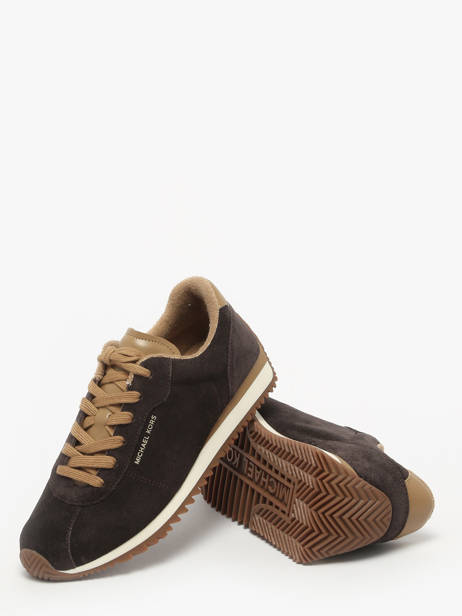 Sneakers En Cuir Michael kors Marron women HFS1S240 vue secondaire 2
