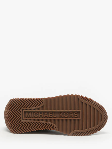 Sneakers En Cuir Michael kors Marron women HFS1S240 vue secondaire 4