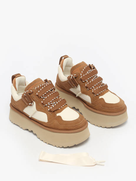 Platform Sneakers In Leather Ugg Brown women 1171541 other view 1