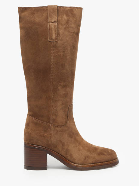 Heeled Boots In Leather Alpe Brown women 53541103