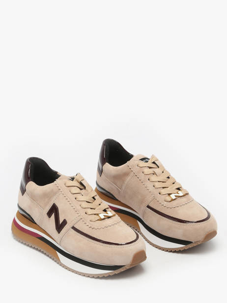 Sneakers In Leather Nathan baume Beige women 52NS1603 other view 1