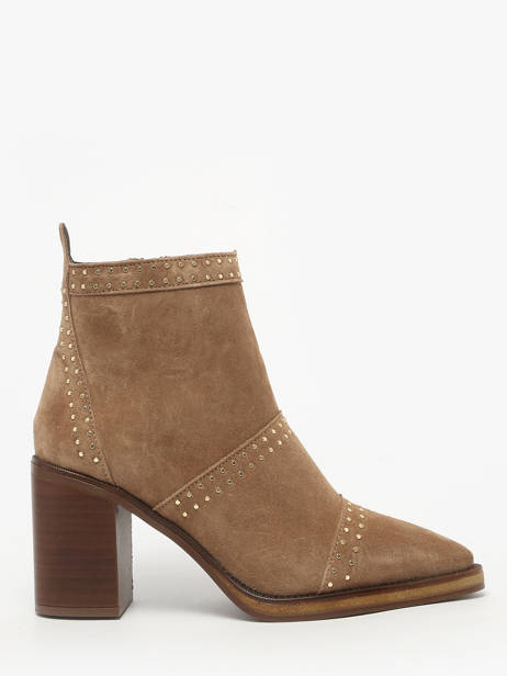 Heeled Boots In Leather Alpe Brown women 54491109