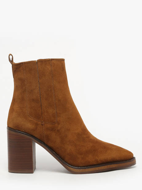 Heeled Boots In Leather Alpe Brown women 54511101