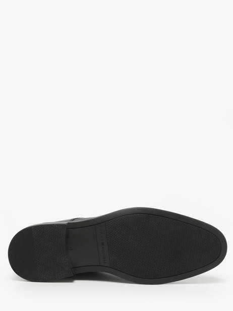 Ankle Formal Shoes In Leather Tommy hilfiger Black men 5697BDS other view 4