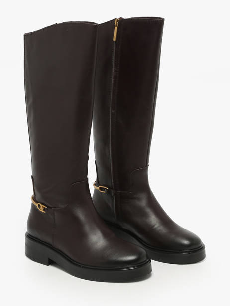 Boots In Leather Tommy hilfiger Brown women 8863GR8 other view 1