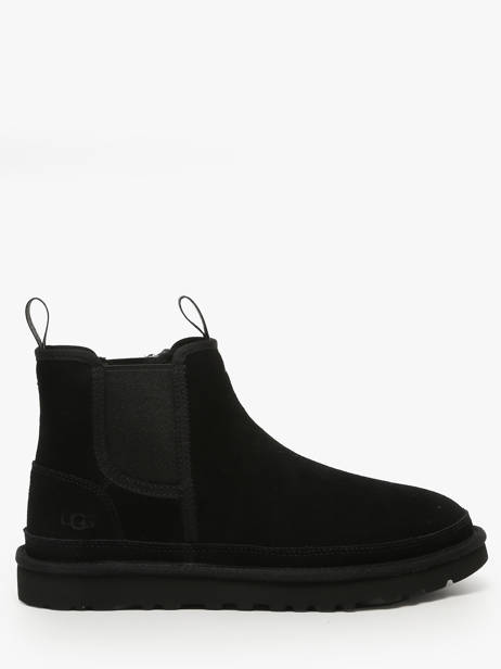 Boots Neumel Chelsea In Leather Ugg Black men 1121644