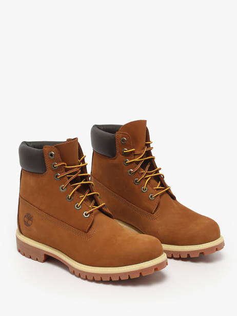 Boots In Leather Timberland Brown men 2066EBL1 other view 1