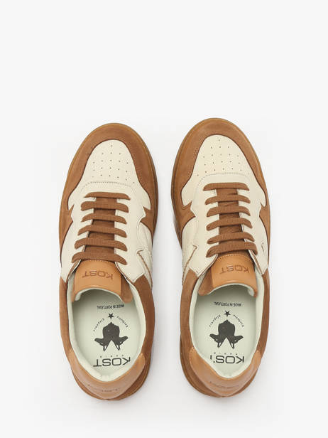 Sneakers In Leather Kost Beige men LEGENDVM other view 3