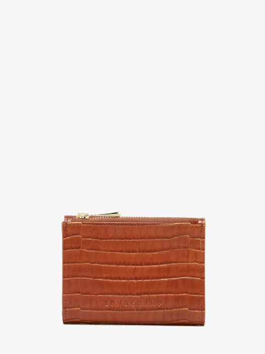 Longchamp Longchamp pocket croco Wallet Brown