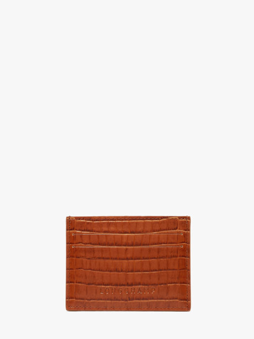Longchamp Longchamp pocket croco Bill case / card case Brown