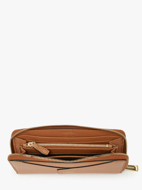 Leather Enveloppe Wallet Lancel Brown enveloppe A13711 other view 1