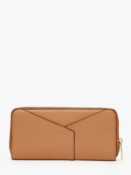Leather Enveloppe Wallet Lancel Brown enveloppe A13711 other view 2