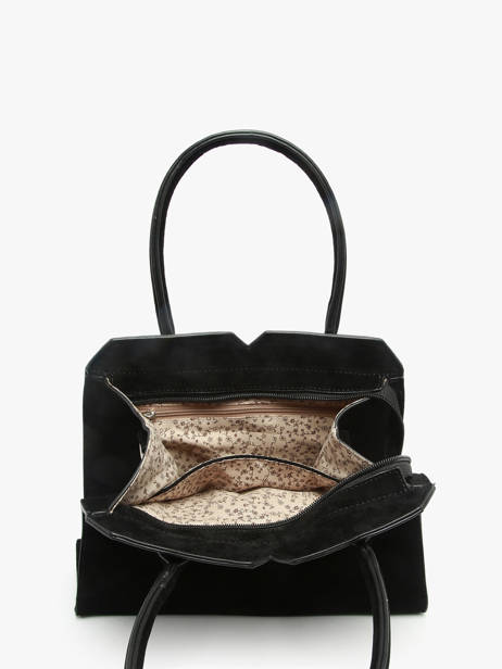 Satchel Velvet Miniprix Black velvet F7510 other view 2