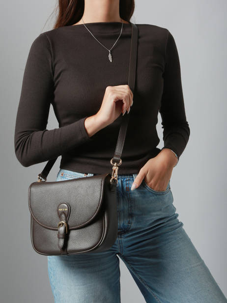 Shoulder Bag Vintage Leather Nat et nin Brown vintage OLIVIA other view 1