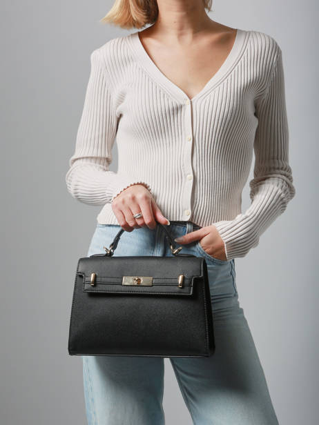 Satchel Saffiano David jones Black saffiano CM7693A other view 1