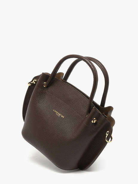 Sac à Main Foulonne Double Cuir Lancaster Marron foulonne double 18 vue secondaire 2