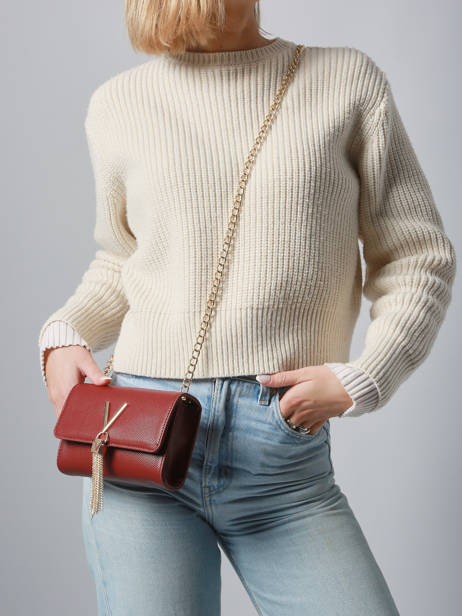 Sac Bandoulière Divina Valentino Rouge divina VBS1R403 vue secondaire 1