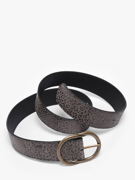 Leather Women's Belt Pieces Gray laura 17125486 other view 2