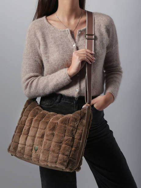Shoulder Bag Quadri Le voyage en panier Brown quadri AHP272 other view 1