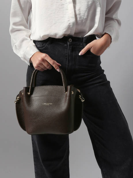 Sac à Main Foulonne Double Cuir Lancaster Marron foulonne double 18 vue secondaire 1