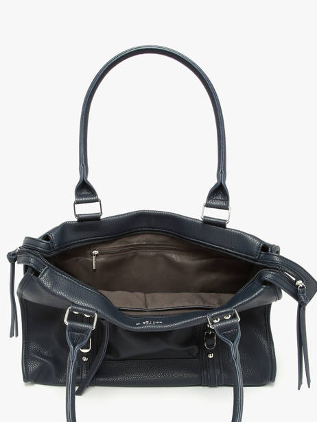 A4 Size Shoulder Bag Grained Miniprix Blue grained F8533 other view 2