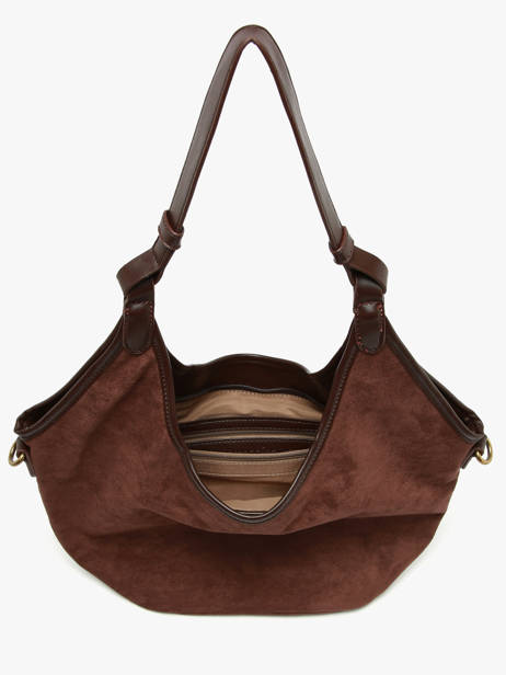 Shoulder Bag Velvet Soft Miniprix Brown velvet soft 27591 other view 1