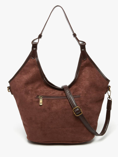Shoulder Bag Velvet Soft Miniprix Brown velvet soft 27591 other view 2