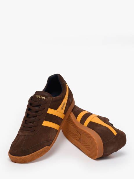 Sneakers Harrier In Leather Gola Brown men CMA192 other view 2