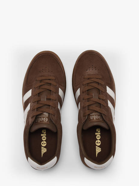 Sneakers Grandslam En Cuir Gola Marron women CLA589 vue secondaire 3