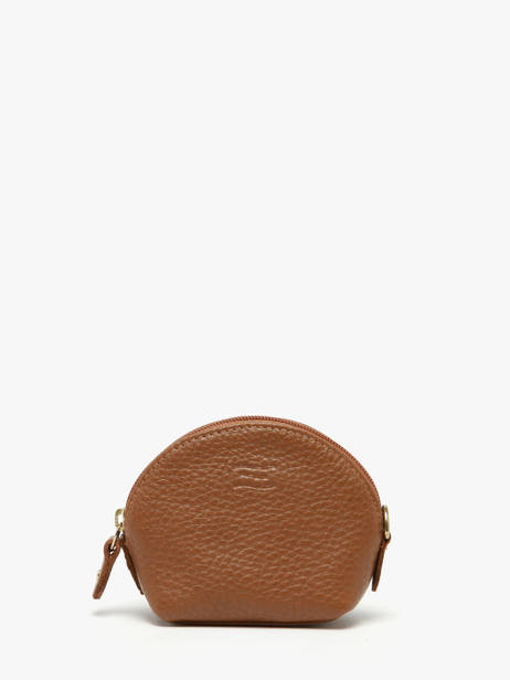 Leather Caviar Coin Purse Crinkles Brown caviar 14026