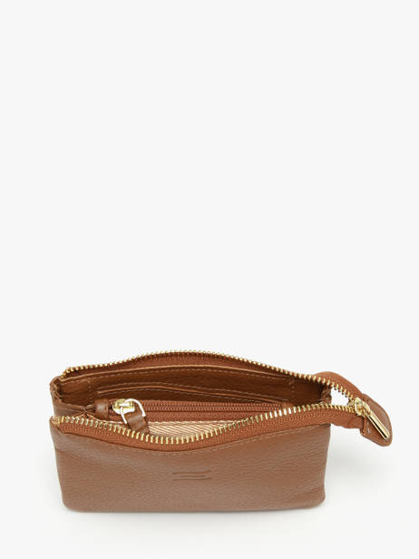 Leather Caviar Coin Purse Crinkles Brown caviar 14538 other view 1