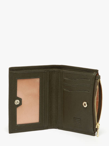 Leather Caviar Zip Wallet Crinkles Green caviar 14269 other view 1