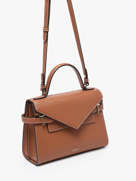 Medium Grained Leather Emilie Shoulder Bag Le tanneur Brown emily TEMI1014 other view 2