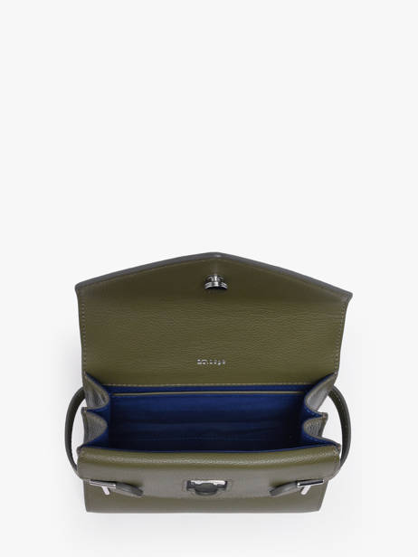 Small Grained Leather Emilie Crossbody Bag Le tanneur Green emily TEMI1006 other view 2