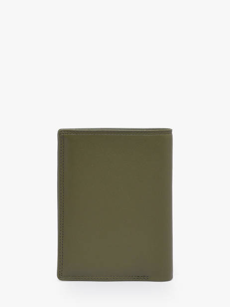 Leather Martin Wallet Le tanneur Green martin C529T-U7 other view 3