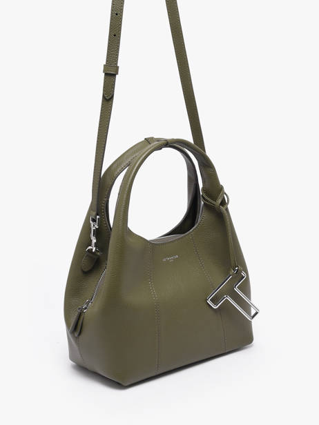 Small Leather Juliette Satchel Le tanneur Green juliette TJET1000 other view 1