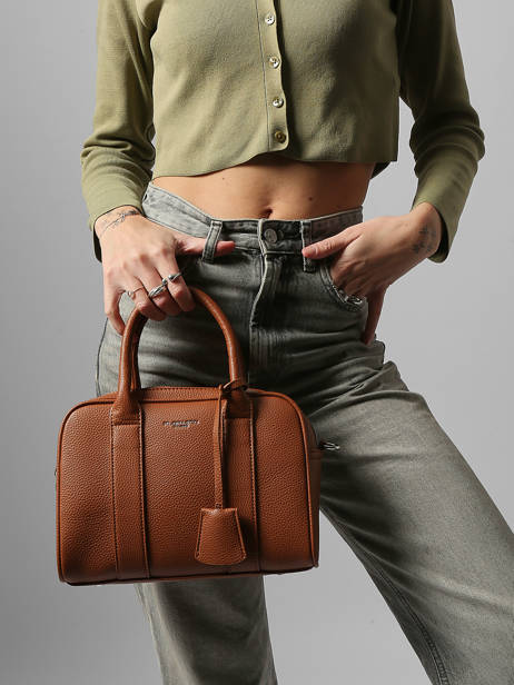 Satchel Grained Miniprix Brown grained H8501 other view 1