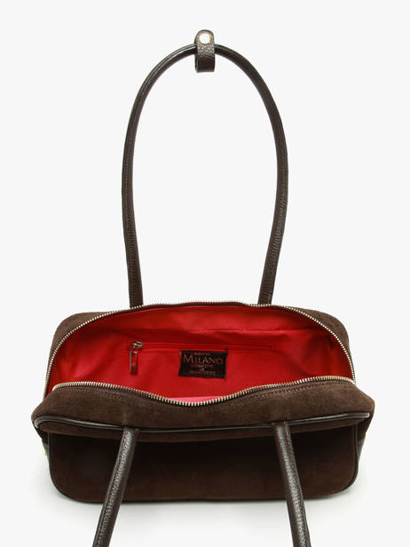 Shoulder Bag Velvet Caviar Milano Brown velvet caviar VC25093 other view 2