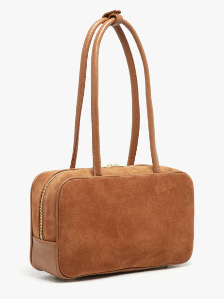 Shoulder Bag Velvet Caviar Leather Milano Brown velvet caviar VC25093 other view 2