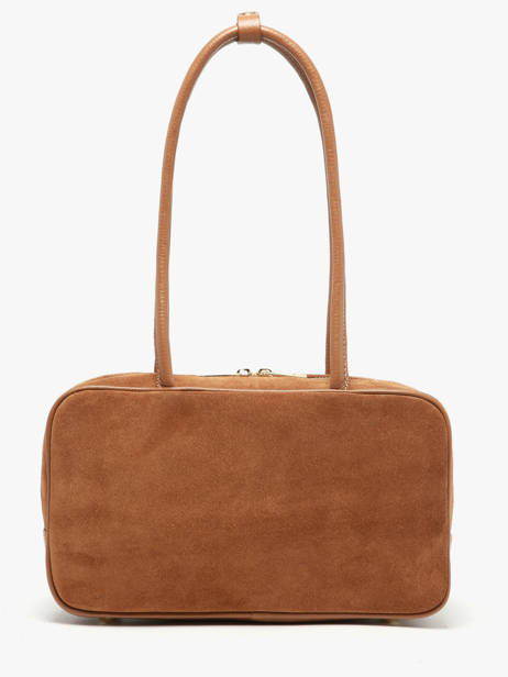 Shoulder Bag Velvet Caviar Leather Milano Brown velvet caviar VC25093
